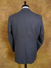 1980s Vintage Aquascutum Grey / Blue Stripe Wool Suit 43R