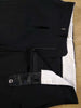 1960s Vintage Black Barathea Wool Dinner Trousers 37