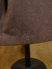 1950s Vintage Brown Full-Length Wool Overcoat 42L