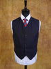 1991 Tommy Nutter Savile Row Full Bespoke 3-Piece D/B Navy Blue Suit 42