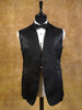 1938 Vintage S/B Peak Lapel Doeskin Finish Black Dinner Jacket 38R