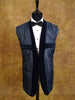 1970s Vintage Navy Blue Velvet Evening Suit 38R