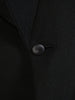 1960s 1970s Vintage Black Worsted Dinner Jacket w/ Shawl Lapel 40L