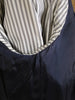 1976 Savile Row Bespoke Navy Blue Rope Stripe Suit Jacket / Blazer 44L