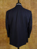 1980s DAKS Jermyn Street Pure New Wool Navy Blue w/ Rope Stripe Suit 42S