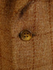 1950s Vintage Bespoke Tan Brown W/P Check Tweed Jacket 45L