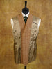 1950s Vintage Bespoke Tan Brown W/P Check Tweed Jacket 45L