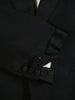 1969 Vintage Bespoke Black Mohair Dinner Suit w/ Silk Velvet Collar 45R