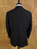 1986 Savile Row Bespoke Black Pinstripe D/B Suit 40R