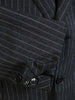 1978 Vintage Savile Row Bespoke Grey Stripe 3-Piece Suit 40R
