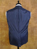 1982 Vintage Savile Row Bespoke Navy Blue Suit w/ 2 pairs of trousers 40S