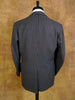 1976 Savile Row Bespoke Grey / White Stripe 3-Piece Suit w/ 2 pairs of trousers 39R