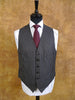 1976 Savile Row Bespoke Grey / White Stripe 3-Piece Suit w/ 2 pairs of trousers 39R