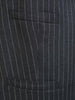 1976 Savile Row Bespoke Grey / White Stripe 3-Piece Suit w/ 2 pairs of trousers 39R