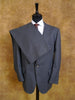 1980s Vintage Aquascutum Grey / Blue Stripe Wool Suit 43R