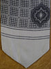 1950s 1960s Grey / Black Pattern Rayon Cravat
