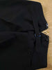 1930s 1940s English-Cut Black Wool Dinner Trousers 34S