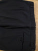 1960s Vintage Black Barathea Wool Dinner Trousers 37