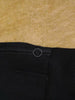 1960s Vintage Black Barathea Wool Dinner Trousers 37
