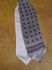 1950s 1960s Vintage Grey Patter Rayon Cravat