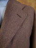 1950s Vintage Brown Full-Length Wool Overcoat 42L