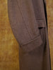 1950s Vintage Brown Full-Length Wool Overcoat 42L
