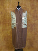 1950s Vintage Brown Full-Length Wool Overcoat 42L