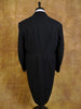 1950s Moss Bros Black Barathea Wool Evening Tailcoat 42S