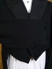 1950s Moss Bros Black Barathea Wool Evening Tailcoat 42S