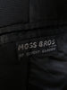 1950s Moss Bros Black Barathea Wool Evening Tailcoat 42S