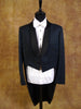 1960s Vintage Black Evening Tailcoat w/ Shawl Lapel 42L