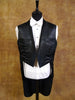 1960s Vintage Black Evening Tailcoat w/ Shawl Lapel 42L
