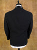 1960s Satin Shawl D/B Black Wool Dinner Suit DJ Jacket 36S