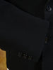 1960s Satin Shawl D/B Black Wool Dinner Suit DJ Jacket 36S