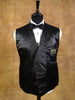 1960s Satin Shawl D/B Black Wool Dinner Suit DJ Jacket 36S