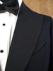 1930s 1940s S/B Peak Lapel Barathea Wool Dinner Jacket w/ silk linings 38S