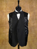 1930s 1940s S/B Peak Lapel Barathea Wool Dinner Jacket w/ silk linings 38S