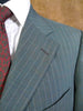 Airey & Wheeler Savile Row Lightweight Green P/Stripe Suit 43R