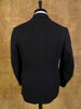 1938 Vintage S/B Peak Lapel Doeskin Finish Black Dinner Jacket 38R