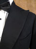 1938 Vintage S/B Peak Lapel Doeskin Finish Black Dinner Jacket 38R