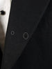 1938 Vintage S/B Peak Lapel Doeskin Finish Black Dinner Jacket 38R