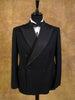 1940s 1950s Vintage Black Wool Dinner Jacket 38S
