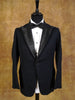 1930s 1940s Vintage Black Barathea Wool Dinner Jacket w/ Silk Linings 38S