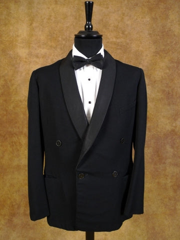 1950s Simpson Piccadilly Black D/B Dinner Jacket w/ Shawl Collar 40R