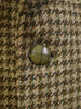 1980s Vintage Brown Houndstooth Harris Tweed Jacket 42S