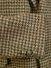 1980s Vintage Brown Houndstooth Harris Tweed Jacket 42S