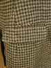 1980s Vintage Brown Houndstooth Harris Tweed Jacket 42S