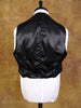 1950s 1960s Vintage Black Wool Morning Waistcoat 42