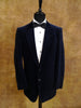 1970s Vintage Navy Blue Velvet Evening Suit 38R