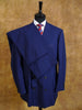 1999 Henry Poole Savile Row Bespoke Royal Blue Suit w/ 2 pairs trousers 42L